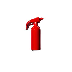 Obraz premium Red Spray Bottle on Black Background