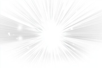 Radiant white burst effect with light rays
