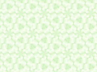 Fototapeta premium 緑の繊細で抽象的なモザイク～万華鏡を連想させる神秘的な幾何学模様の背景素材56