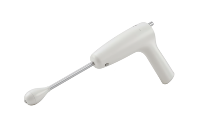 White stand mixer on a black background, kitchen essential for baking and cooking