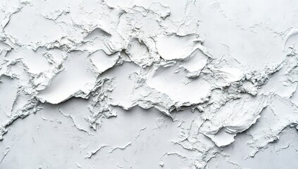 Fototapeta premium Abstract white concrete wall texture background, top view. Simple gray grunge floor or wallpaper backdrop for design and decoration of the interior in a minimalist style. Minimalist concept.