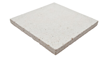 Elegant minimalism, a white stone block on black background white