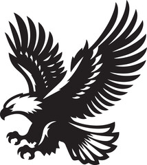 Fototapeta premium eagle vector illustration, eagle in a white background