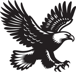 Obraz premium eagle vector illustration, eagle in a white background