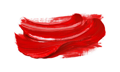 Abstract  Oil Paint Brush Stroke on isolated Background 