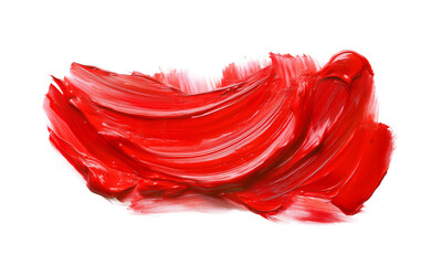 Abstract  Oil Paint Brush Stroke on isolated Background 