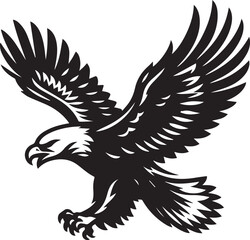 Obraz premium eagle vector illustration, eagle in a white background