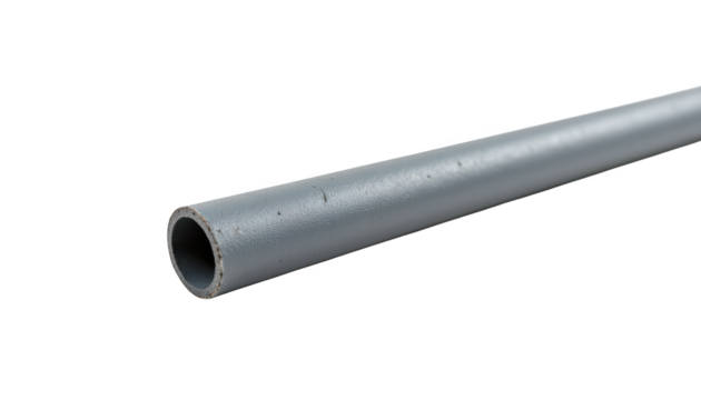 Closeup of industrial pipe against a dark, textured background