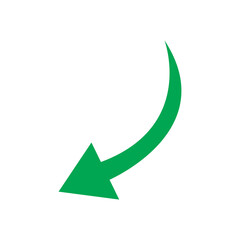 curve arrow sign