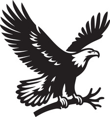 Fototapeta premium eagle vector illustration, eagle in a white background