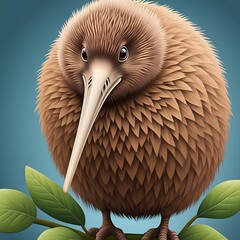 A vector of a kiwi bird