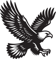 Obraz premium eagle vector illustration, eagle in a white background