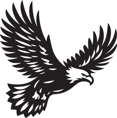 Fototapeta premium eagle vector illustration, eagle in a white background