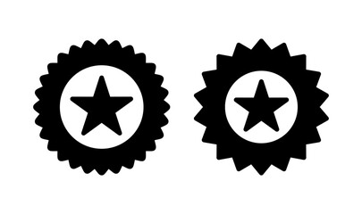 Badge icon logo design. Awards icon vector. Achieve sign and symbols. Stamp