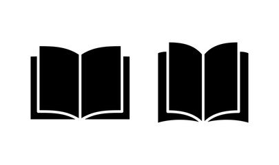 Book icon logo design. open book sign and symbol. ebook icon
