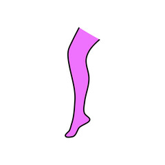 Woman socks vector illustration 