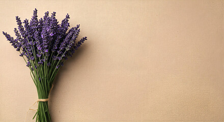 Bouquet of flowers on a vintage background with copy space