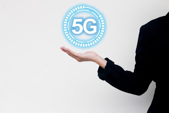 5G global network concept. High speed communication and technology theme. Ideal for business, fast internet, and innovation