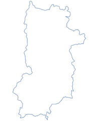 奈良県　地図　白　イラスト