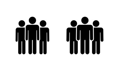 people icon logo design. person sign and symbol. User Icon vector