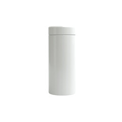 Blank White Cylindrical Container Mockup - Perfect for Product Presentation