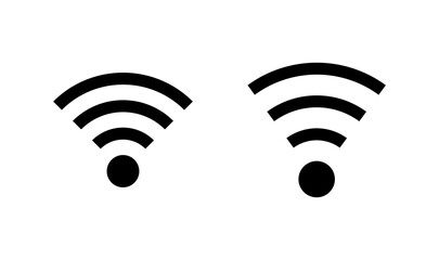 Wifi icon logo design. signal sign and symbol. Wireless  icon