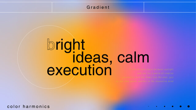 Gradient - Modern Typography Design Template
