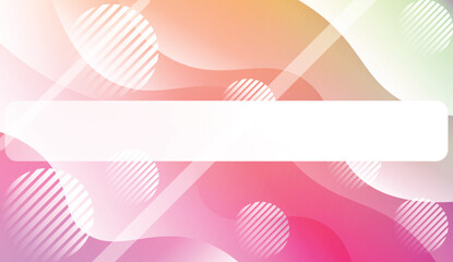 Blurred Decorative Design In Abstract Style With Wave, Curve Lines, Circle, Space for Text. Fluid shapes composition. For Design Flyer, Banner, Landing Page. Vector Illustration