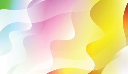 Wavy Background. For Design Flyer, Banner, Landing Page. Vector Illustration with Color Gradient.