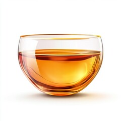 Clear glass bowl filled with golden liquid (4)