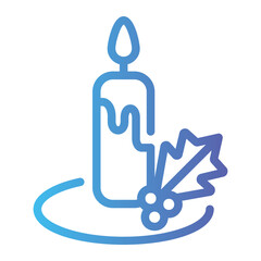 candle Line Gradient Icon