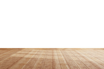 Minimal wooden floor surface–3D PNG on transparent background