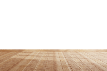 Minimal wooden floor surface–3D PNG on transparent background