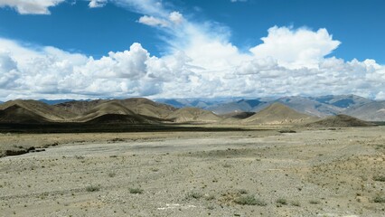 mountain landscape under blue sky