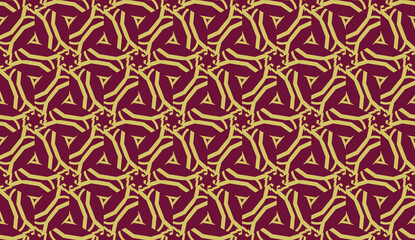 For interior wallpaper, smart design, fashion print.Vector seamless illustration with pattern in triangles style.