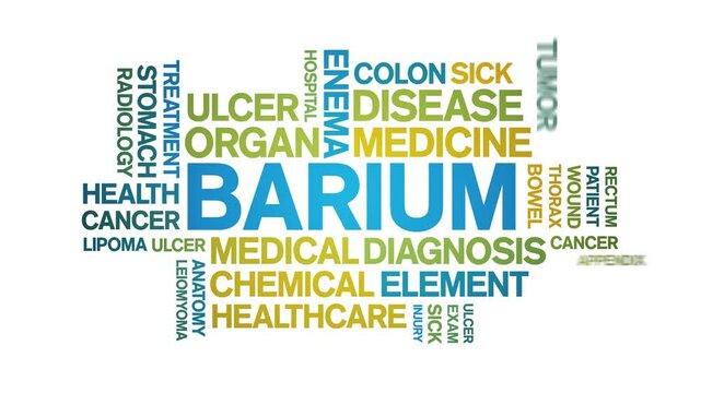 Barium animated word cloud;text design animation tag kinetic typography seamless loop.