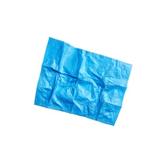 Obraz premium Crumpled Blue Tissue Paper Texture Background