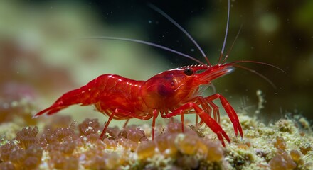 Crimson Jewel Of The Reef A Vibrant Underwater Portrait AI Generated