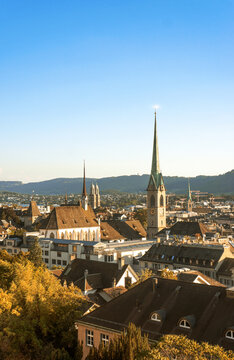 view of the city of Zurich Switzerland
