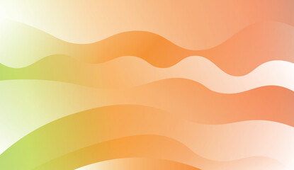 Modern Wavy Background. For Template Cell Phone Backgrounds. Vector Illustration with Color Gradient.