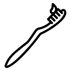 toothbrush Line Icon