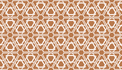 Decorative pattern with triangles style. Vector Seamless illustration. For fashion print, scrapbooking page, flyer design.
