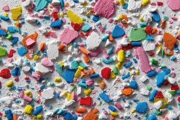Colorful, Textured, Recycled Material