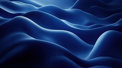 Obraz premium Abstract blue waves background wallpaper design for desktop and mobile phone screensaver and presentation