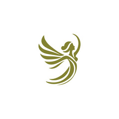 Graceful angel logo