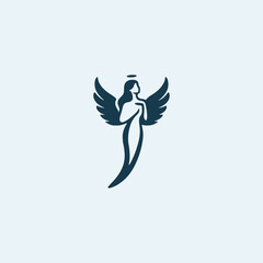 Graceful angel logo