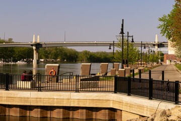 Fototapeta premium Levee Park, Red Wing, Minnesota