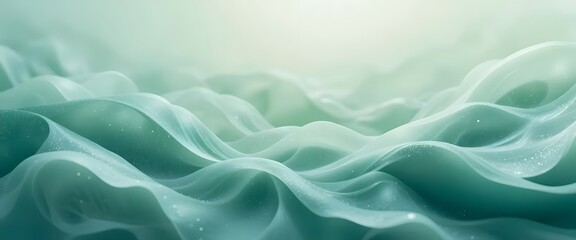 Obraz premium Abstract Waves Teal Background