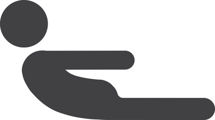 Seated Twist Pose Yoga Icon Vector Illustration