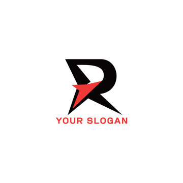 R star logo stock vector illustration